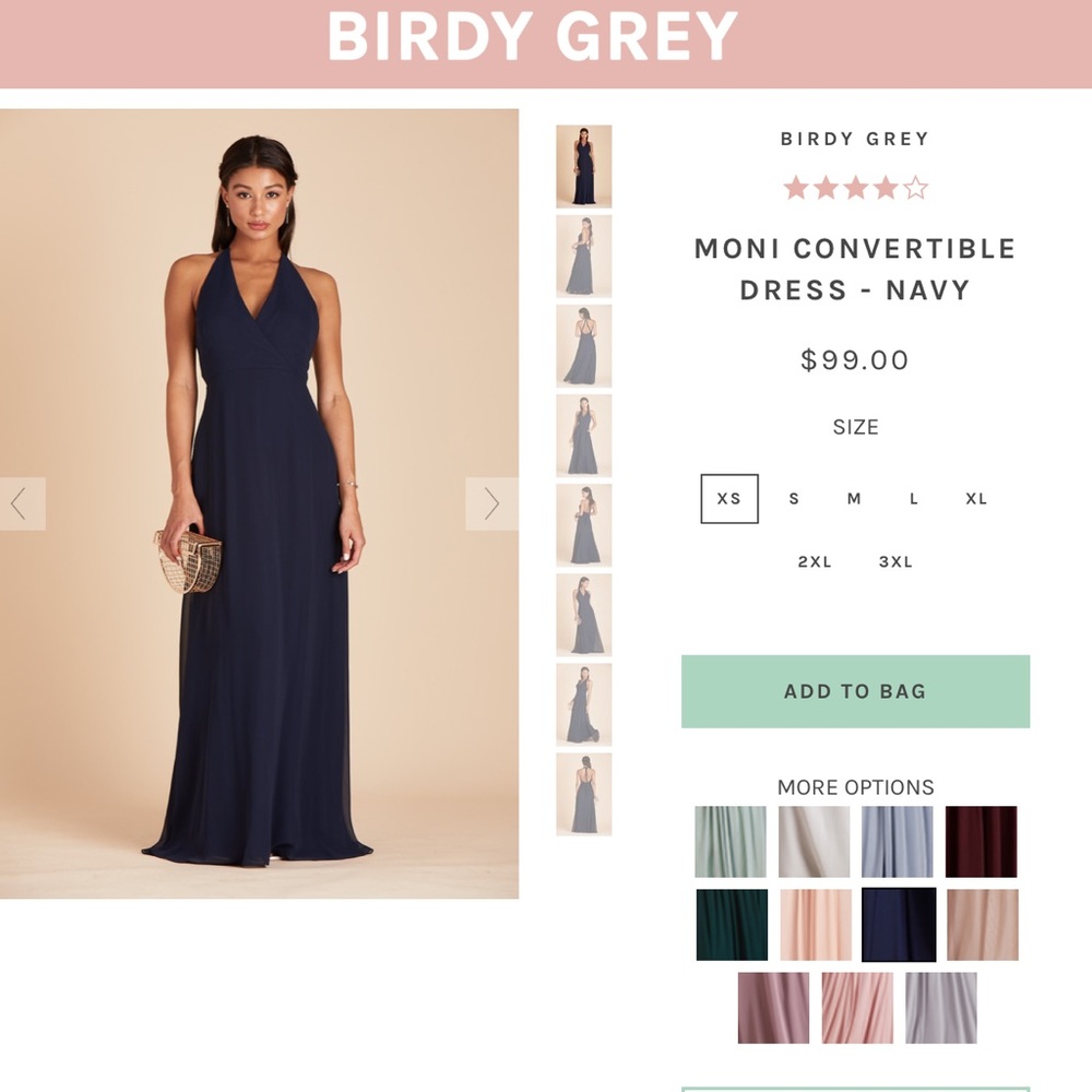 Birdy Grey Moni Navy Size Medium